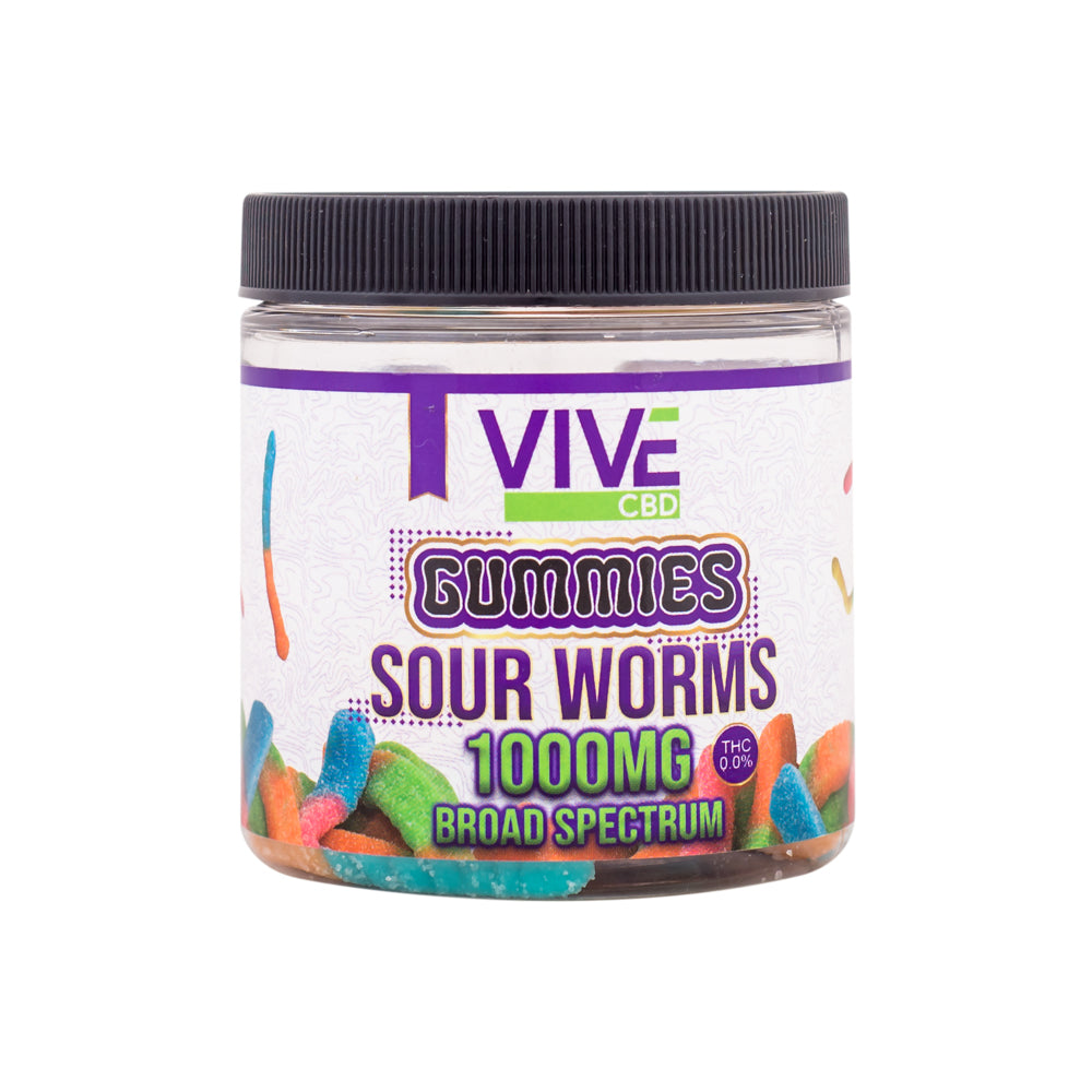 CBD sour gummy worms