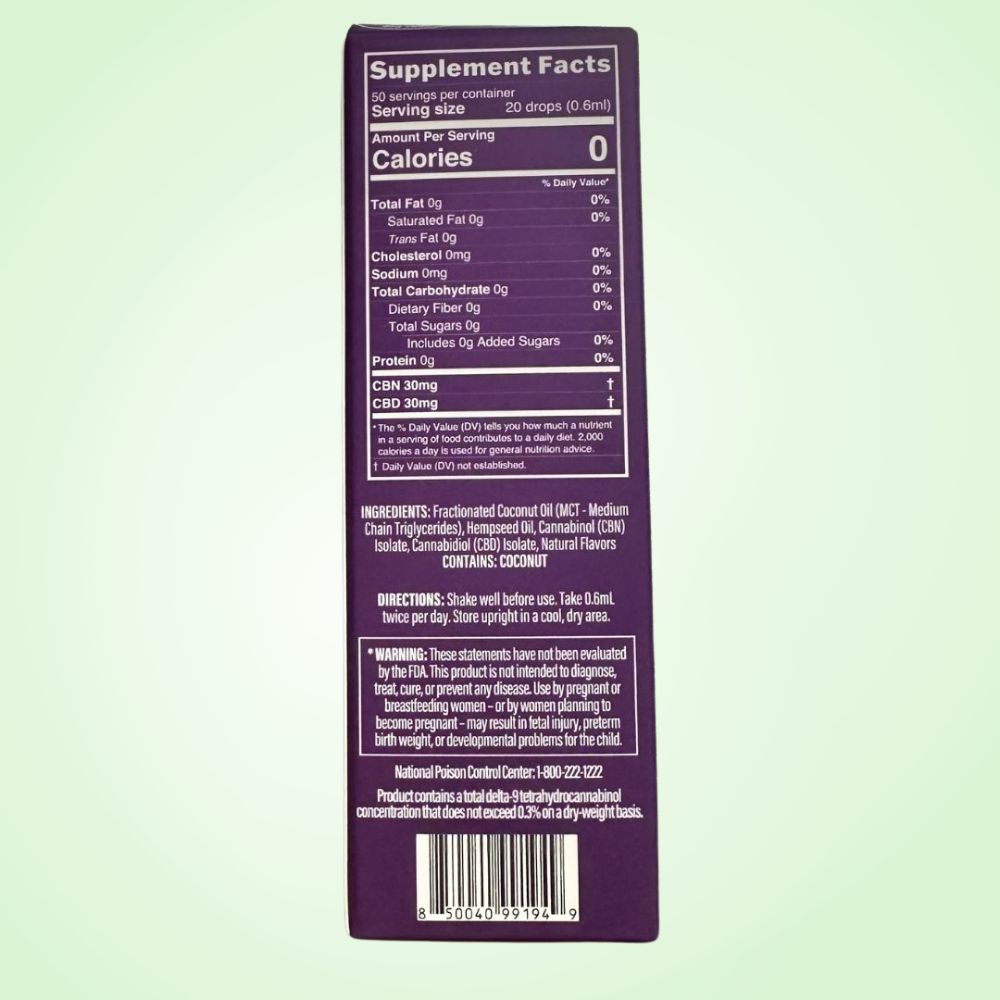 All Natural Restfulness CBN Tincture