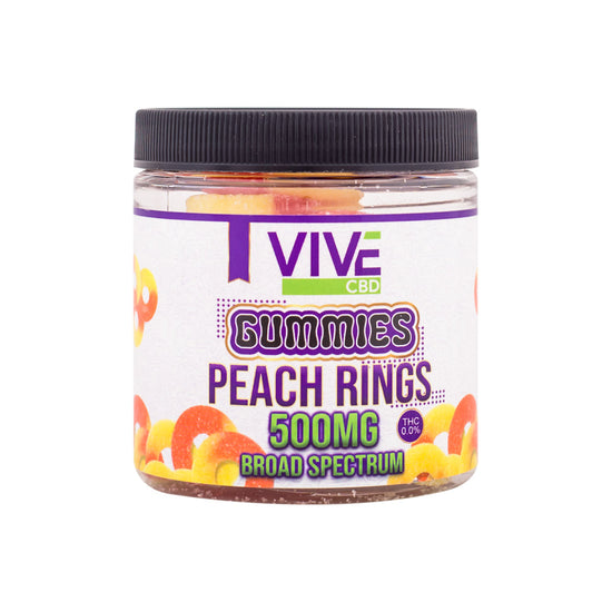 Load image into Gallery viewer, Vive CBD Edible Peach Rings
